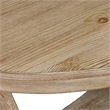 Pemberly Row Traditional Wood Oval Cocktail Table in Espresso