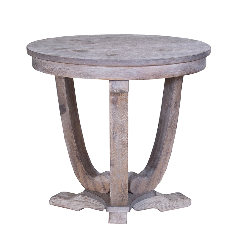 Pemberly Row Contemporary Wood 3 Piece Set in Light Gray