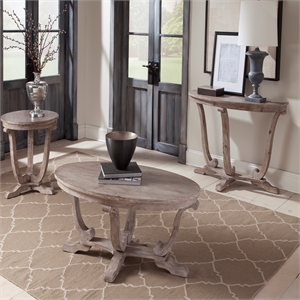 pemberly row contemporary wood 3 piece set in light gray