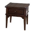 Pemberly Row Contemporary Wood End Table in Mahogany