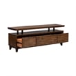 Pemberly Row Modern Wood TV Console in Mahogany