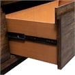 Pemberly Row Modern Wood TV Console in Mahogany