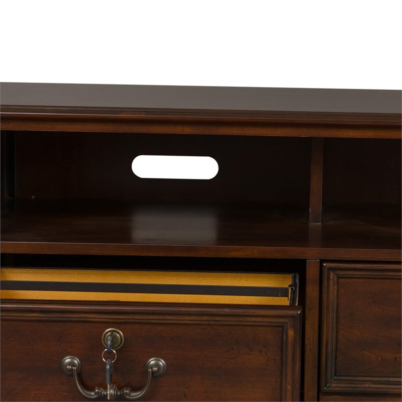 Pemberly Row Traditional Executive Media Lateral File in Espresso
