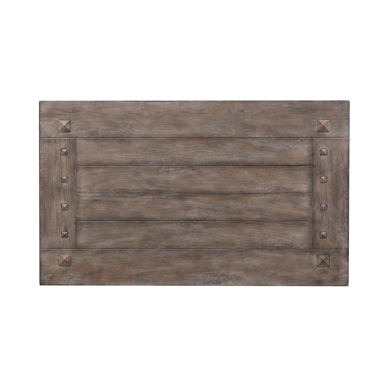 Pemberly Row Traditional Wood Cocktail Table