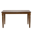 Pemberly Row Transitional Wood Butterfly Leaf Table in Tobacco
