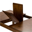Pemberly Row Transitional Wood Butterfly Leaf Table in Tobacco