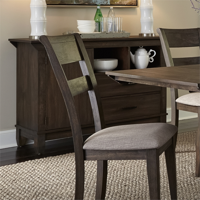 Pemberly Row Farmhouse Wood Sideboard in Oak