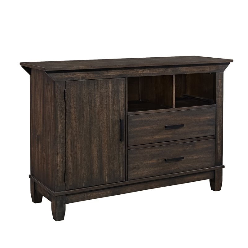 Pemberly Row Farmhouse Wood Sideboard in Oak