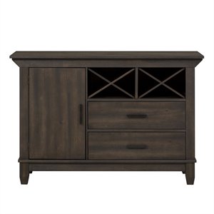 Pemberly Row Farmhouse Wood Sideboard in Oak