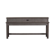 Pemberly Row Modern Farmhouse Console Bar Table in Brown