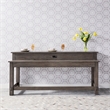 Pemberly Row Modern Farmhouse Console Bar Table in Brown
