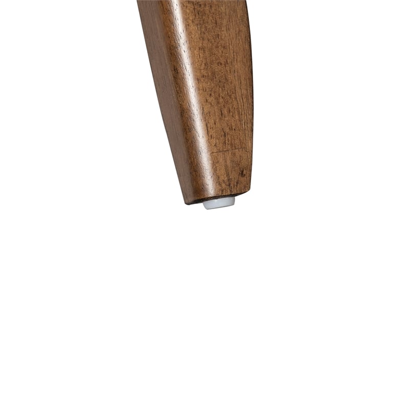 Pemberly Row Traditional Wood Dining Bench in Brown