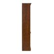 Pemberly Row Traditional Wood Executive Open Bookcase in Cognac