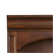 Pemberly Row Traditional Wood Executive Open Bookcase in Cognac