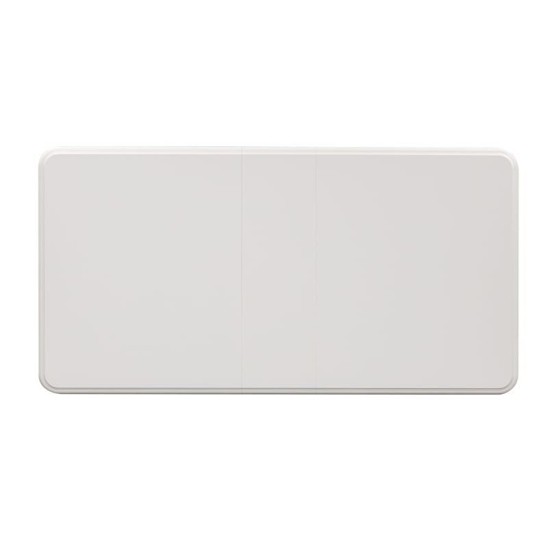 Pemberly Row Transitional Wood 7 Piece Dining Set in Oyster White