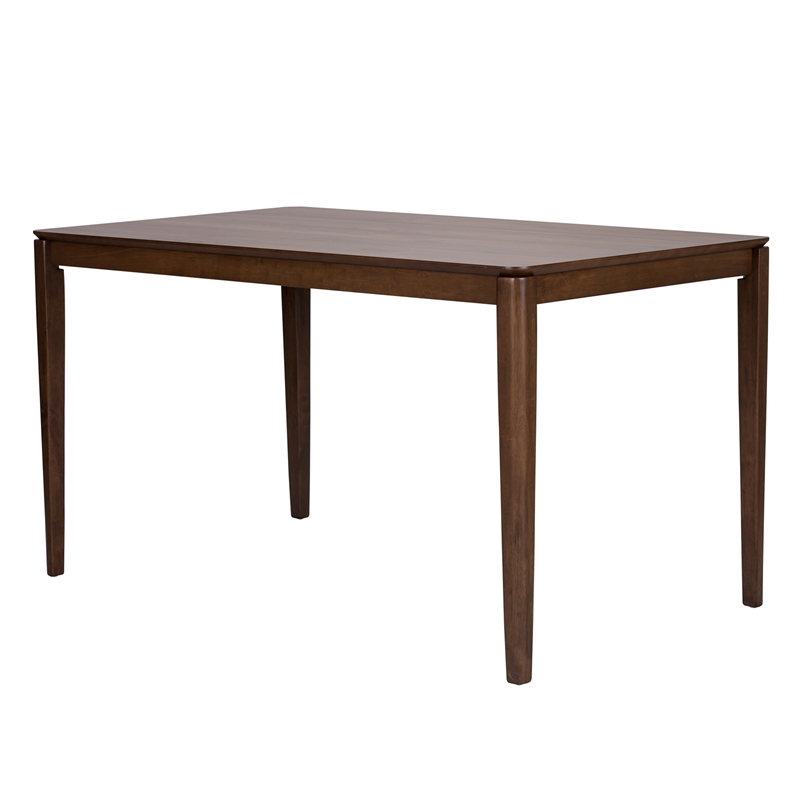 Pemberly Row Contemporary Wood Rectangular Leg Table in Oak