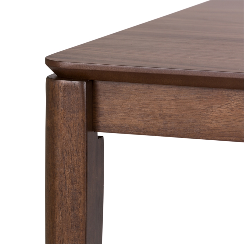 Pemberly Row Contemporary Wood Rectangular Leg Table in Oak