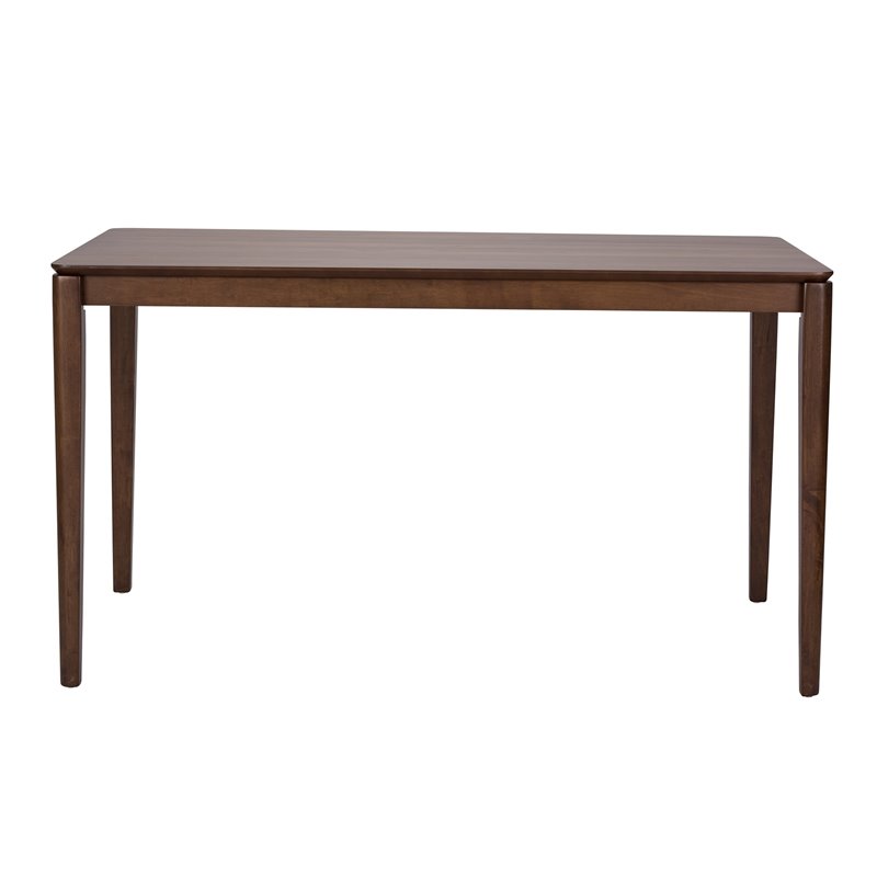 Pemberly Row Contemporary Wood Rectangular Leg Table in Oak
