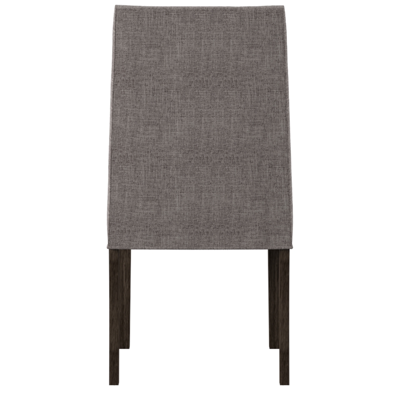 Pemberly Row Modern Wood Upholstered Side Chair in Gray (Set of 2)