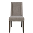 Pemberly Row Modern Wood Upholstered Side Chair in Gray (Set of 2)