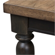 Pemberly Row Traditional Wood Rectangular Leg Table in Oak