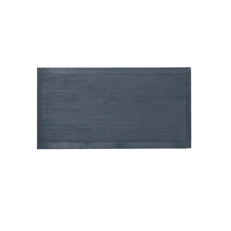 Pemberly Row Contemporary Wood Accent Cabinet in Midnight Blue
