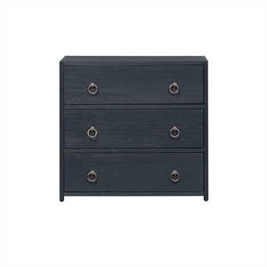 Pemberly Row Contemporary Wood Accent Cabinet in Midnight Blue