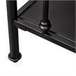 Pemberly Row Modern Open Wood Night Stand in Black