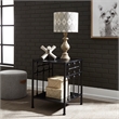Pemberly Row Modern Open Wood Night Stand in Black