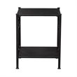 Pemberly Row Modern Open Wood Night Stand in Black