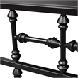 Pemberly Row Modern Open Wood Night Stand in Black