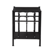 Pemberly Row Modern Open Wood Night Stand in Black