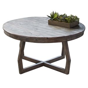 pemberly row modern wood cocktail table in espresso