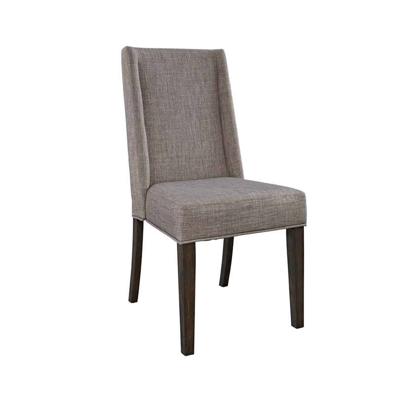 Pemberly Row Transitional Wood 5 Piece Trestle Table Set in Brown