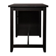 Pemberly Row Modern Wood Black 5 Piece Counter Set in Black