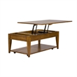 Pemberly Row Modern Wood Lift Top Cocktail Table in Espresso