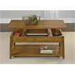 Pemberly Row Modern Wood Lift Top Cocktail Table in Espresso