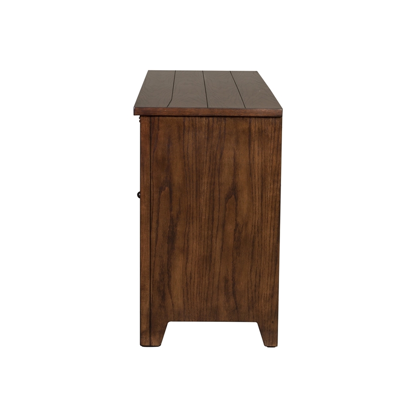 Pemberly Row Traditional Wood TV Console in Espresso