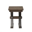 Pemberly Row Industrial Wood Chair Side Table in Brown