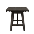 Pemberly Row Transitional Wood Trestle Gathering Table Top and Base in Chocolate