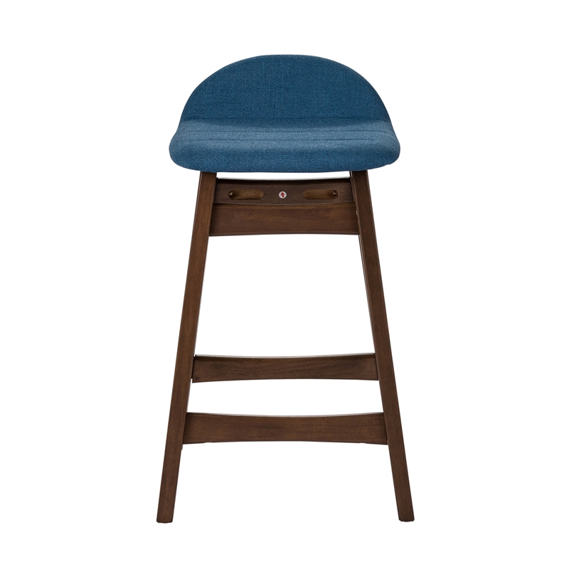 Pemberly Row Contemporary Wood 5 Piece Gathering Table Set in Brown