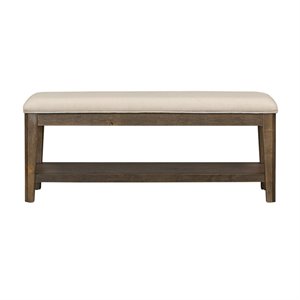 pemberly row farmhouse wood bench in brown