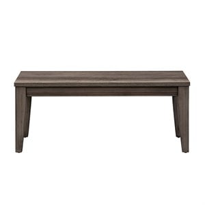 pemberly row modern wood bench in gray
