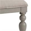 Pemberly Row Transitional Wood Bench in Beige