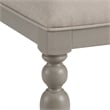 Pemberly Row Transitional Wood Bench in Beige