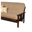 Pemberly Row Foam Full Futon Mattress with Beige Fabric Cover-Frame Not Included