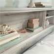 Pemberly Row Transitional Engineered Wood Full-Queen Bookcase Headboard in White