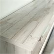 Pemberly Row Transitional Engineered Wood Full-Queen Bookcase Headboard in White