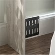 Pemberly Row Transitional Engineered Wood Full-Queen Bookcase Headboard in White