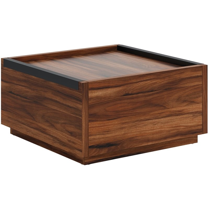 Pemberly Row Contemporary Engineered Wood Coffee Table in Brown